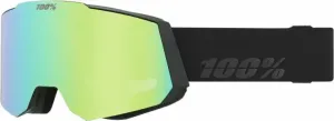 100% Snowcraft Black/HiPER Green Mirror/HiPER Turquoise Mirror Lyžiarske okuliare