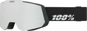 100% Snowcraft Black/HiPER Silver Mirror/HiPER Turquoise Mirror Lyžiarske okuliare