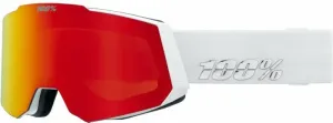 100% Snowcraft White/HiPER Red Mirror/HiPER Turquoise Mirror Lyžiarske okuliare