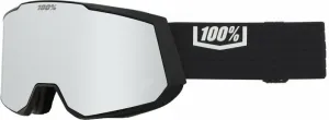 100% Snowcraft XL Black/HiPER Silver Mirror/HiPER Turquoise Mirror Lyžiarske okuliare