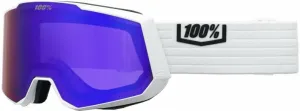 100% Snowcraft XL White/HiPER Violet Mirror/HiPER Silver Flash Mirror Lyžiarske okuliare