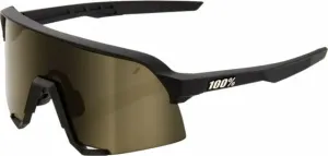 100% S3 Soft Tact Black/Soft Gold Mirror Cyklistické okuliare