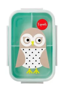 3 SPROUTS - Krabička na jedlo Bento Owl Mint