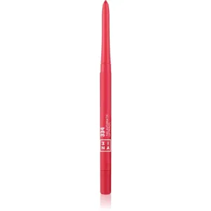 3INA The Automatic Lip Pencil kontúrovacia ceruzka na pery odtieň 334 - Vivid pink 0,26 g