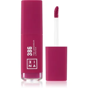 3INA The Longwear Lipstick dlhotrvajúci tekutý rúž odtieň 386 - Bright berry pink 6 ml
