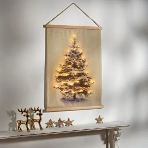 LED závesný vianočný stromček