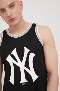 Tričko 47brand Mlb New York Yankees pánsky, čierna farba,