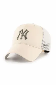 Čiapka 47brand Mlb New York Yankees béžová farba, s nášivkou #1011192