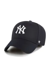Šiltovka s prímesou vlny 47brand Mlb New York Yankees tmavomodrá farba, s nášivkou, B-MVPSP17WBP-NYC