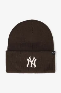 Čiapka 47brand New York Yankees Haymak hnedá farba