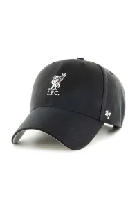 Bavlnená šiltovka 47brand EPL Liverpool FC čierna farba, s nášivkou