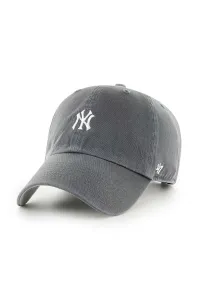 Bavlnená šiltovka 47brand MLB New York Yankees šedá farba, s nášivkou #8764373