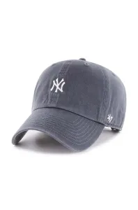 Bavlnená šiltovka 47brand MLB New York Yankees tmavomodrá farba, s nášivkou #8764344