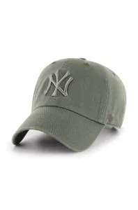 Bavlnená šiltovka 47brand MLB New York Yankees zelená farba, s nášivkou #8764437
