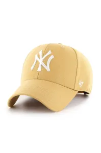 Čiapka 47brand MLB New York Yankees béžová farba, s nášivkou #1013081