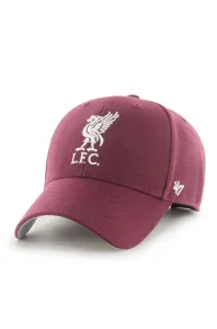 Čiapka 47brand EPL Liverpool fialová farba, s nášivkou