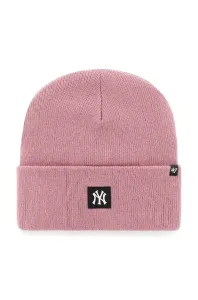 47 MLB NEW YORK YANKEES COMPACT ALT CUFF KNIT Zimná čiapka, ružová, veľkosť