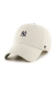 Čiapka 47 brand MLB New York Yankees biela farba, s nášivkou, B-BSRNR17GWS-NT