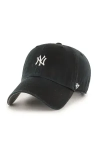 Čiapka 47brand MLB New York Yankees čierna farba, s nášivkou, B-BSRNR17GWS-BK