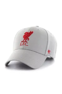 Čiapka 47brand EPL Liverpool šedá farba, s nášivkou
