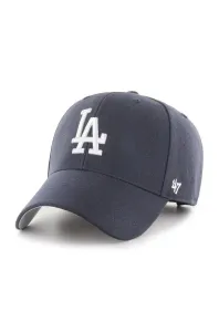 Čiapka 47 brand MLB Los Angeles Dodgers tmavomodrá farba, s nášivkou