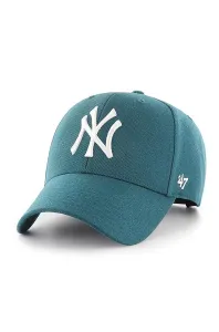 Čiapka 47brand MLB New York Yankees zelená farba, s nášivkou #185958