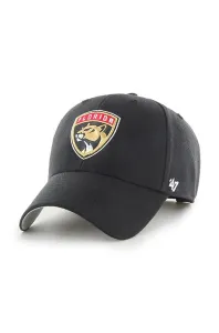 Čiapka 47 brand Nhl Florida Panthers čierna farba, s nášivkou, H-MVP26WBV-BKC