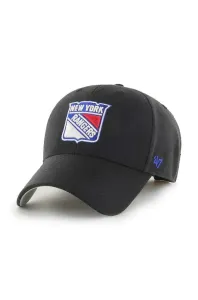 Bavlnená šiltovka 47 brand NHL New York Rangers čierna farba, s nášivkou, H-MVP13WBV-BKB
