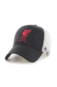 Šiltovka 47brand EPL Liverpool FC čierna farba, s nášivkou, EPL-BRANS04CTP-BK