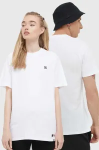 Bavlnené tričko 47brand MLB New York Yankees biela farba, s nášivkou #8661243