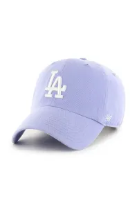 Bavlnená šiltovka 47brand MLB Los Angeles Dodgers fialová farba, s nášivkou,  B-RGW12GWS-LVB