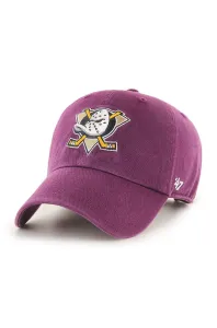 Čiapka 47brand Anaheim Ducks ružová farba, s nášivkou