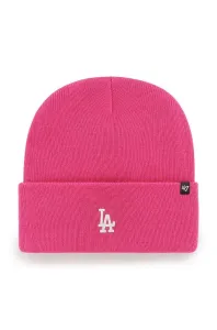 Čiapka 47brand Mlb Los Angeles Dodgers ružová farba,