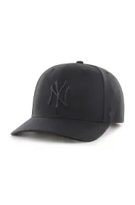Čiapka 47brand MLB New York Yankees čierna farba, s nášivkou, B-CLZOE17WBP-BKA