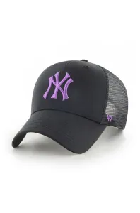 Čiapka 47brand New York Yankees čierna farba, s nášivkou #229758