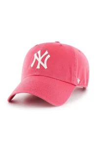 Čiapka 47brand New York Yankees ružová farba, s nášivkou #229751