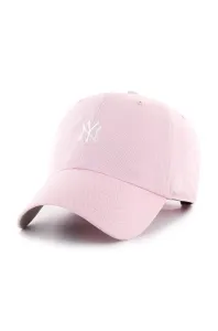 Čiapka 47brand New York Yankees ružová farba, s nášivkou #229748