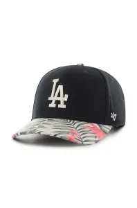 Šiltovka 47brand MLB Los Angeles Dodgers čierna farba, s nášivkou #8661588
