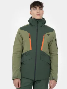 4F TECHNICAL JACKET Pánska lyžiarska bunda, tmavo zelená, veľkosť