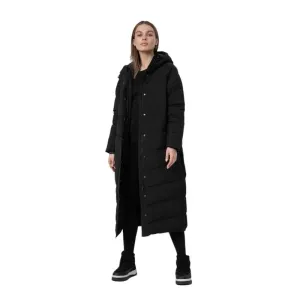 4F DOWN JACKET Dámsky páperový kabát, čierna, veľkosť L