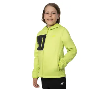 4F JUNIOR-SOFTSHELL JACKET  M041-45S-CANARY GREEN Zelená 134