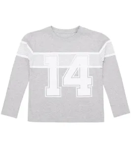 4F Detské tričko dlhý rukáv HJL18-JTSML100 Grey Melange 98