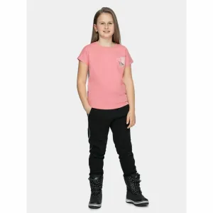 4F GJTSD008 Dievčenské tričko HJZ21-JTSD008 Light Pink 146