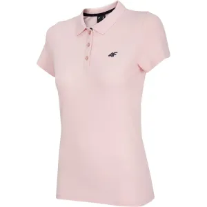 4F WOMEN´S T-SHIRT Dámske polo tričko, ružová, veľkosť #4484349
