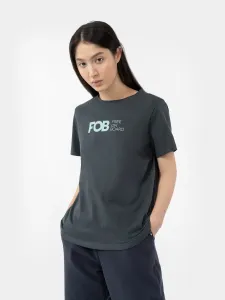 4F Dámske bavlnené tričko H4Z22-TSD010 Dark Grey XL