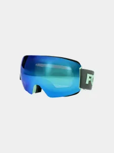 Dámske snowboardové okuliare s viacfarebným povrchom - kaki