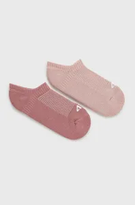 Ponožky 4F (2-pak) dámske, ružová farba #209617