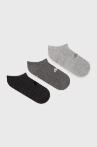 Ponožky 4F (3-pak) dámske, šedá farba #202136