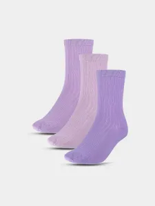 Dievčenské casual ponožky nad členok z organickej bavlny (3-pack) - viacfarebné #9345528
