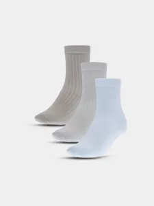 Dievčenské casual ponožky nad členok z organickej bavlny (3-pack) - viacfarebné